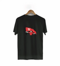 1 Mayıs Emek ve Dayanışma Bayraklı Emekçi Baskılı Bisiklet Yaka T-shirt - Siyah