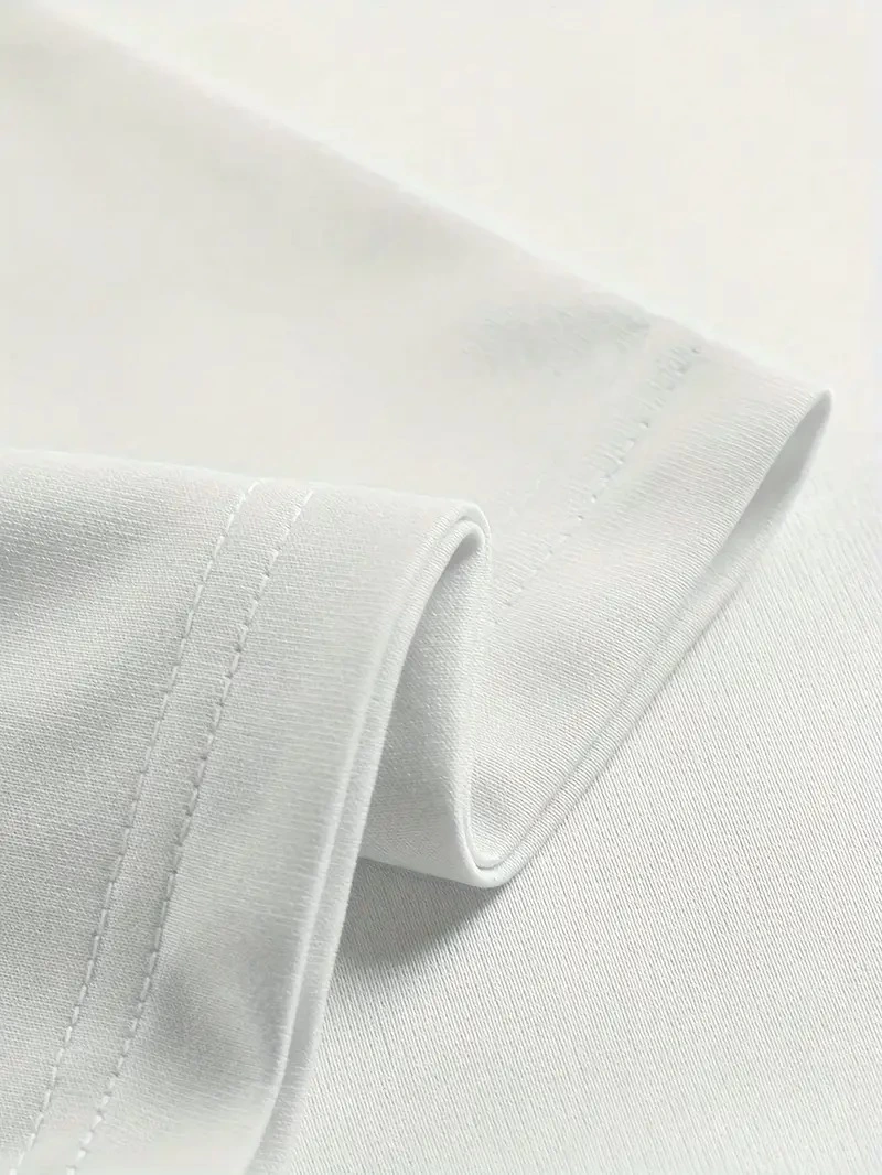 Erkek Tişört Baskılı Bisiklet Yaka Kısa kol t-shirt - Beyaz