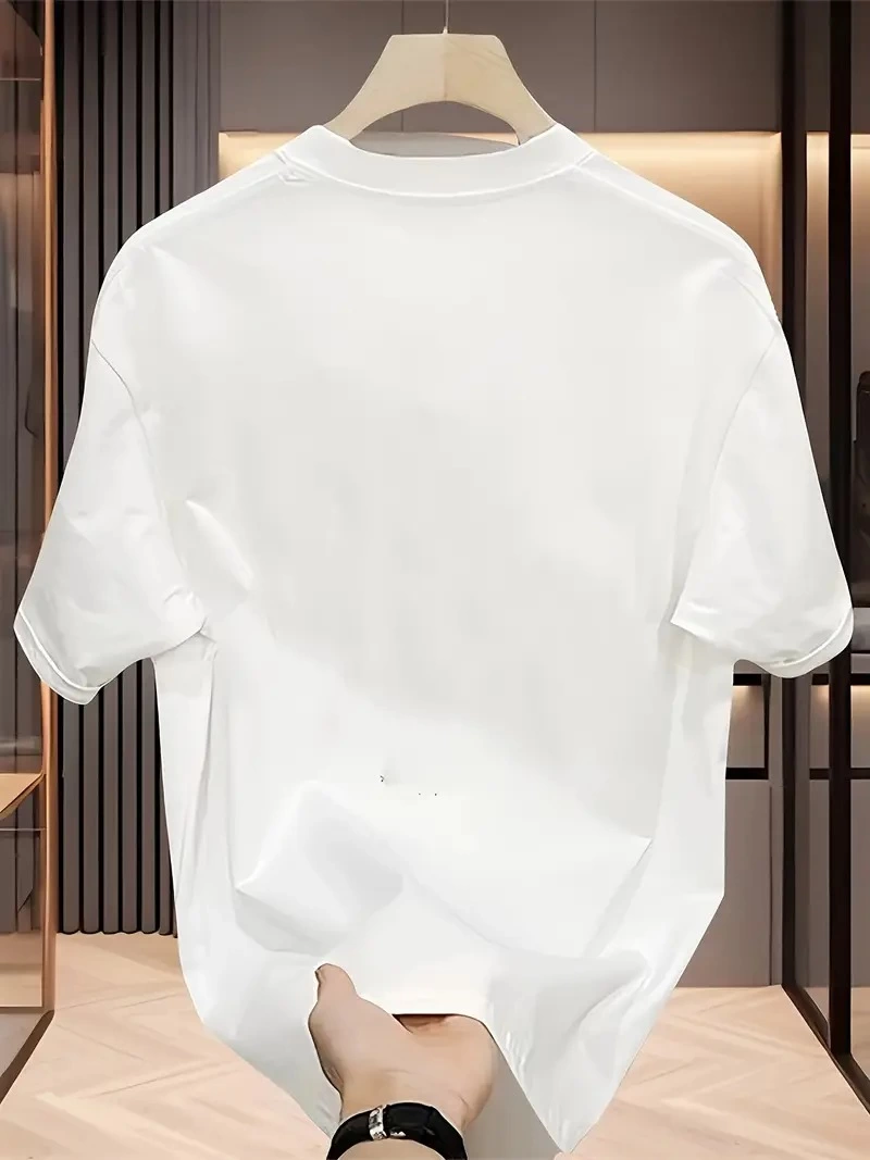 Kadın T-Shirt Bisiklet Yaka Kısa kol Baskılı tişört - Beyaz