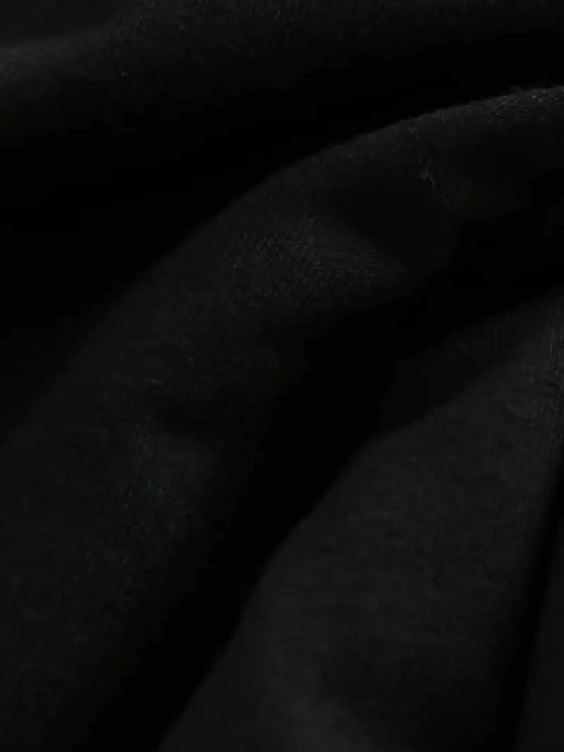 Kadın Baskılı Tişört Kısa Kol Bisiklet Yaka T-shirt - Siyah