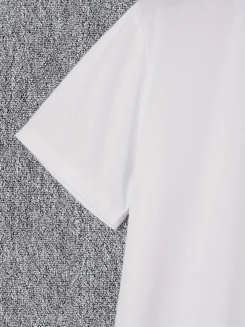 Erkek Baskılı T-Shirt Kısa Kol Bisiklet Yaka Regular Fit Rahat Kalıp Günlük Tişört - Beyaz