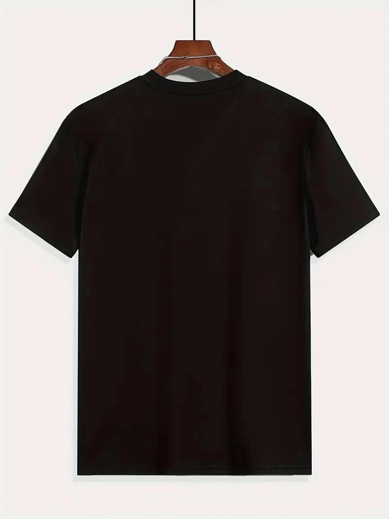 Erkek Tişört Araba Baskılı Kısa kol t-shirt - Siyah