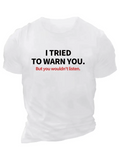 Erkek Baskılı T-Shirt Kısa Kol Bisiklet Yaka Regular Fit Rahat Kalıp Günlük Tişört - Beyaz