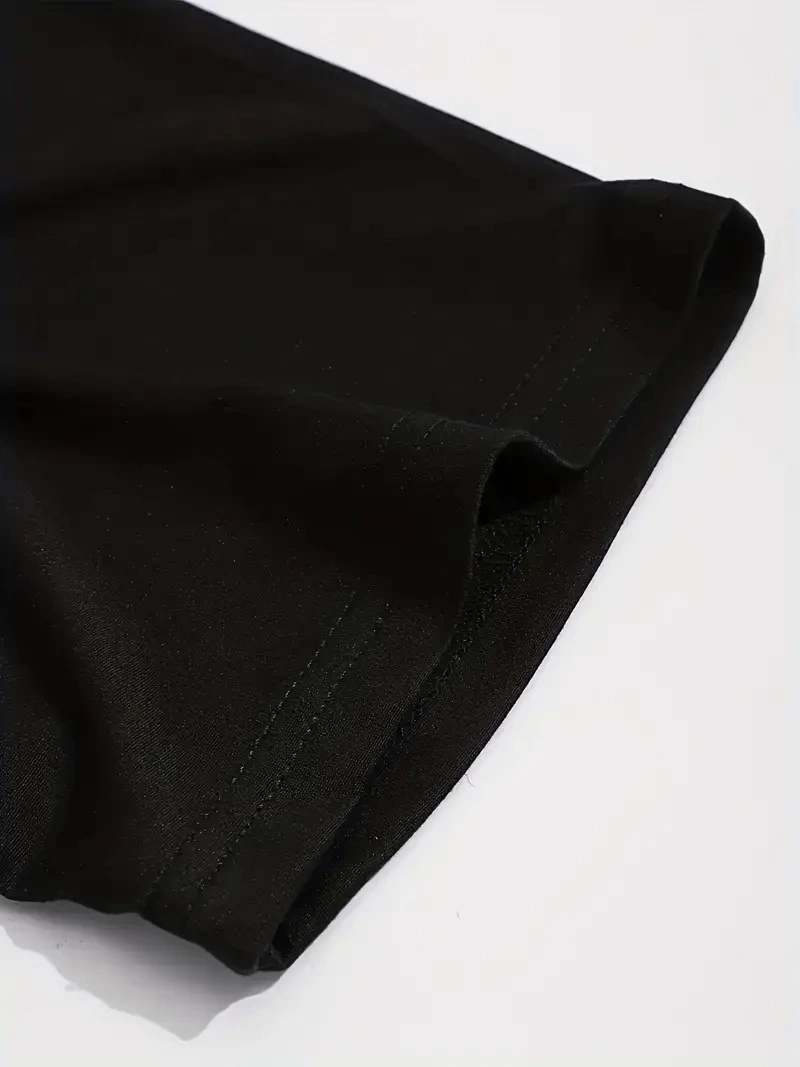 Erkek ANIMAL Baskılı Tişört Bisiklet YakaYazlık T-shirt - Siyah