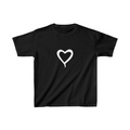 Çocuk Kız Baskılı T-Shirt - Siyah