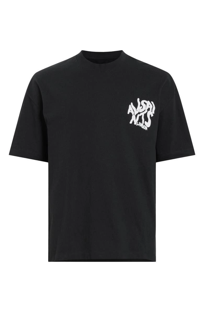 Erkek Tişört Baskılı Kısa kol T-shirt - Siyah