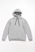 Kadın Kapüşonlu Kanguru Cepli 3 İplik Pamuklu Oversize Hoodie Sweatshirt - Gri