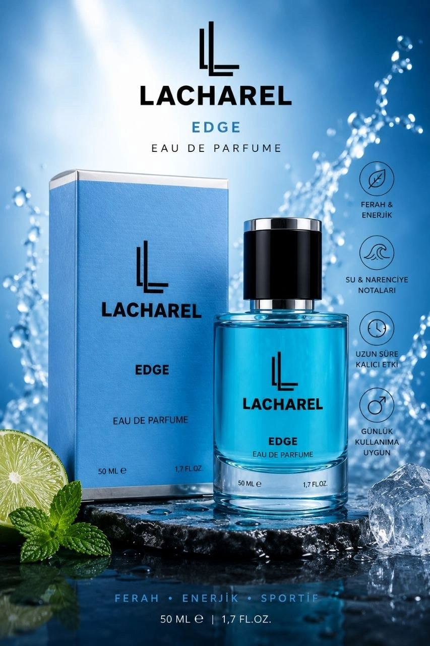 LACHAREL Icon ve Edge 2'li Erkek Parfüm Seti Eau De Parfum 2x50 ML