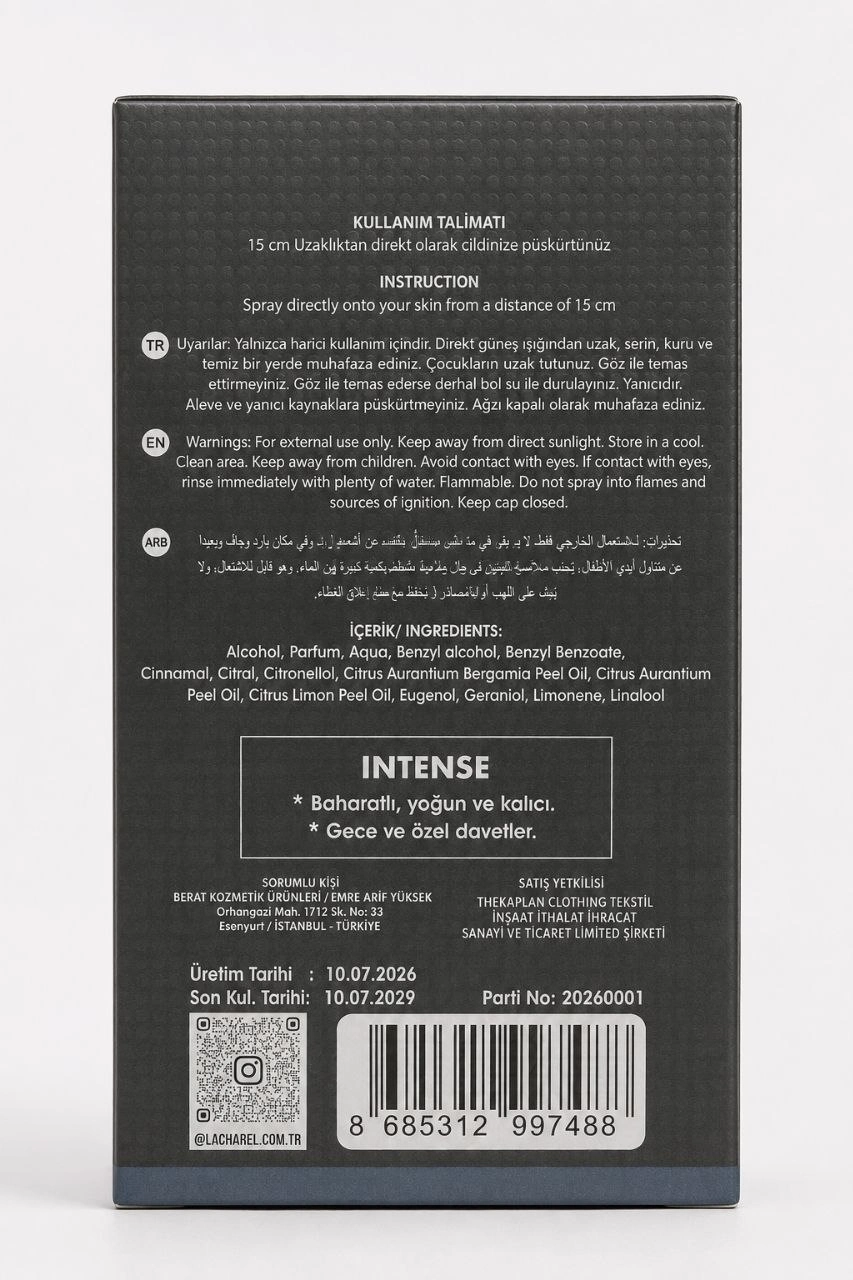 LACHAREL Intense ve Ambre 2'li Kadın Parfüm Seti Eau De Parfum 2x50 ML