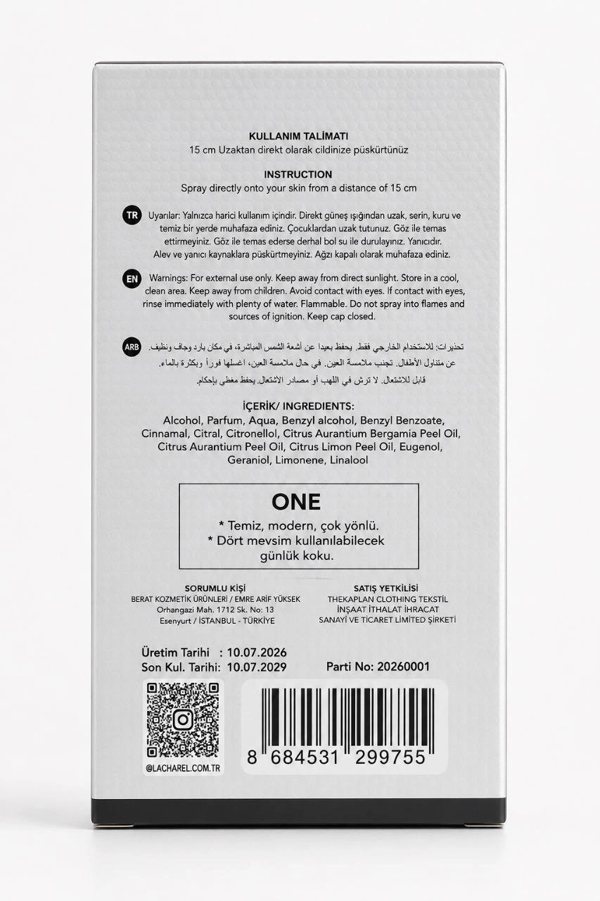 LACHAREL Intense ve One 2'li Kadın Parfüm Seti Eau De Parfum 2x50 ML