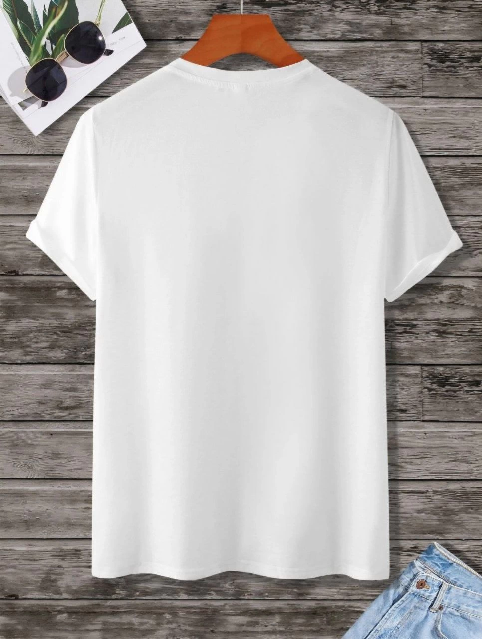 Kadın Baskılı Oversize kısa kol T-Shirt - Beyaz