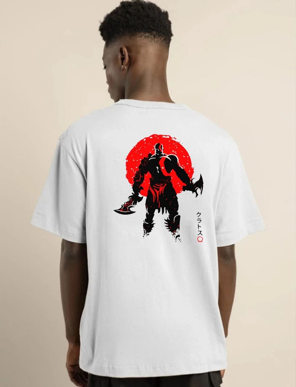 Erkek Baskılı T-Shirt Kısa Kol Bisiklet Yaka Regular Fit Rahat Kalıp Günlük Tişört - Beyaz