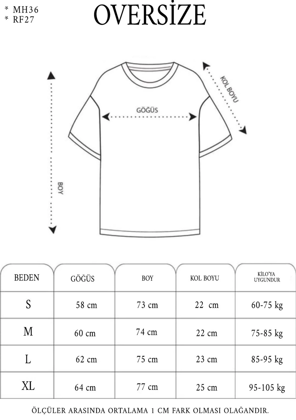 kadın Bisiklet Yaka Baskılı Oversize T-Shirt - Beyaz