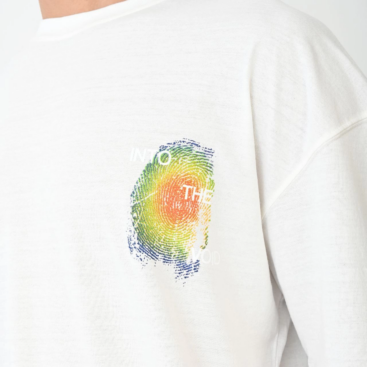 Erkek Kısa Kol Yazlık Tişört Bisiklet Yaka Baskılı Oversize T-Shirt - Beyaz