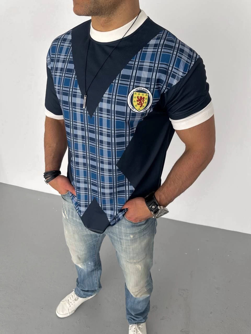 ERKEK Bisiklet Yaka Baskılı Kısa kol Oversize T-Shirt - Siyah