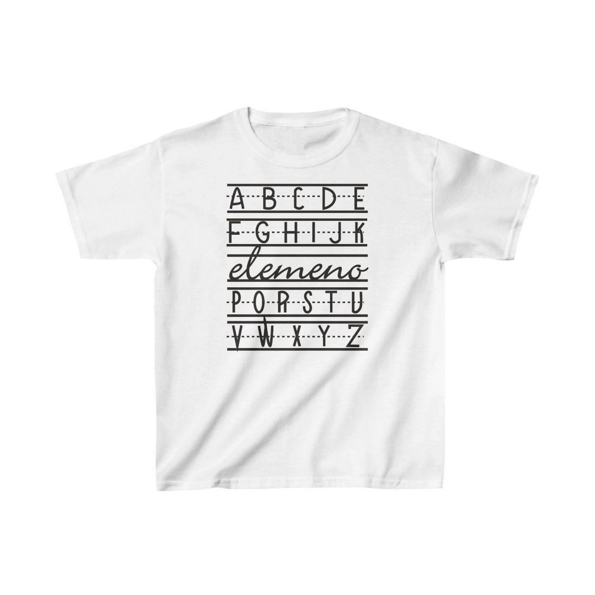Unisex Çocuk Baskılı T-Shirt - Beyaz