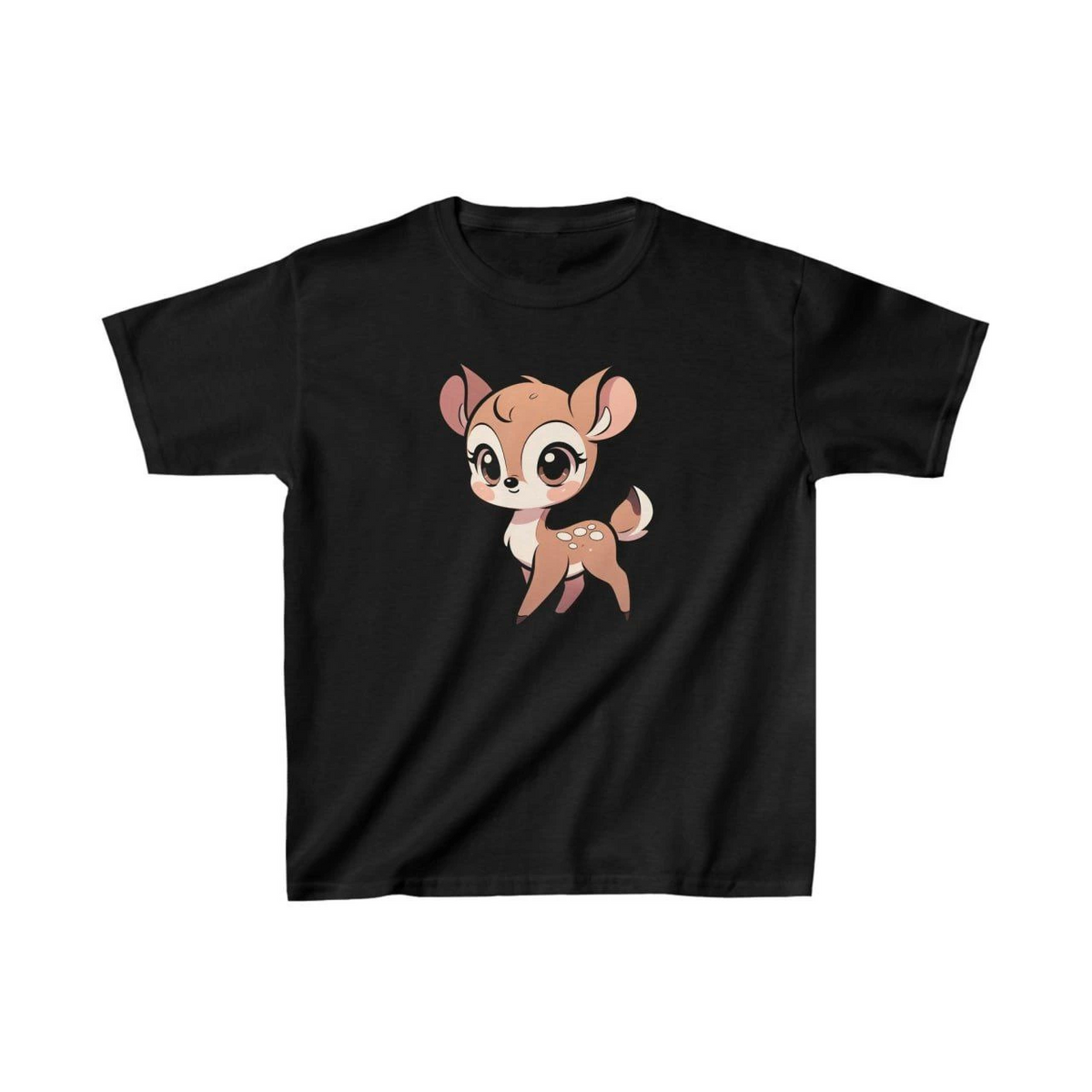 Unisex Çocuk Baskılı T-Shirt - Siyah