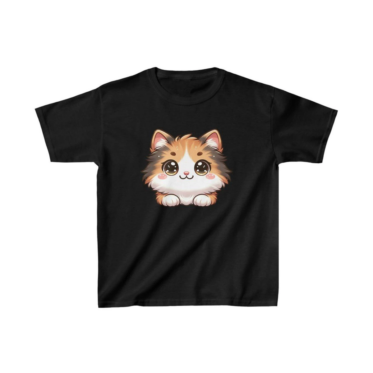 Unisex Çocuk Baskılı T-Shirt - Siyah