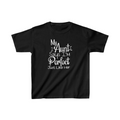 Unisex Çocuk Baskılı T-Shirt - Siyah