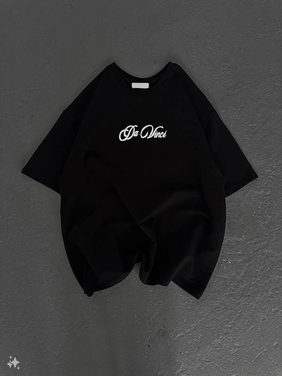 Kadın Baskılı T-Shirt Kısa Kol Bisiklet Yaka Oversize Rahat Kalıp Günlük Tişört - Siyah