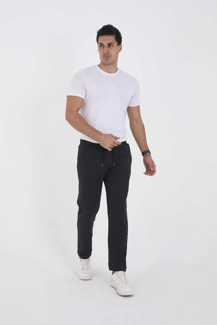 Erkek Üç İplik Basic Eşofman Pantolon - Antrasit