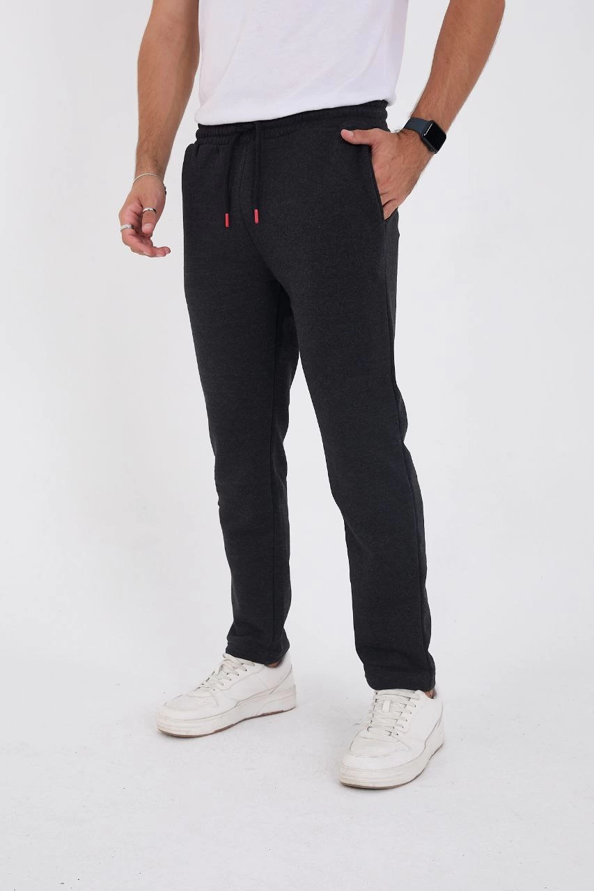 Erkek Üç İplik Basic Eşofman Pantolon - Antrasit