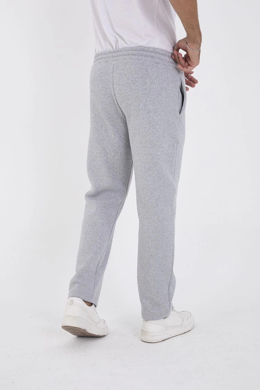Erkek Üç İplik Basic Eşofman Pantolon - Gri